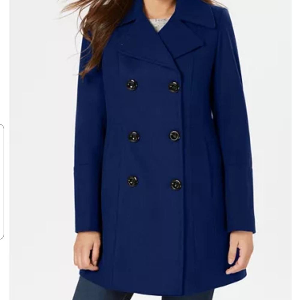 Ann Klein double breasted-peacoat